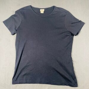 LL‎ Bean Womens T Shirt Top Short Sleeve Crew Neck Casual Everyday Basic